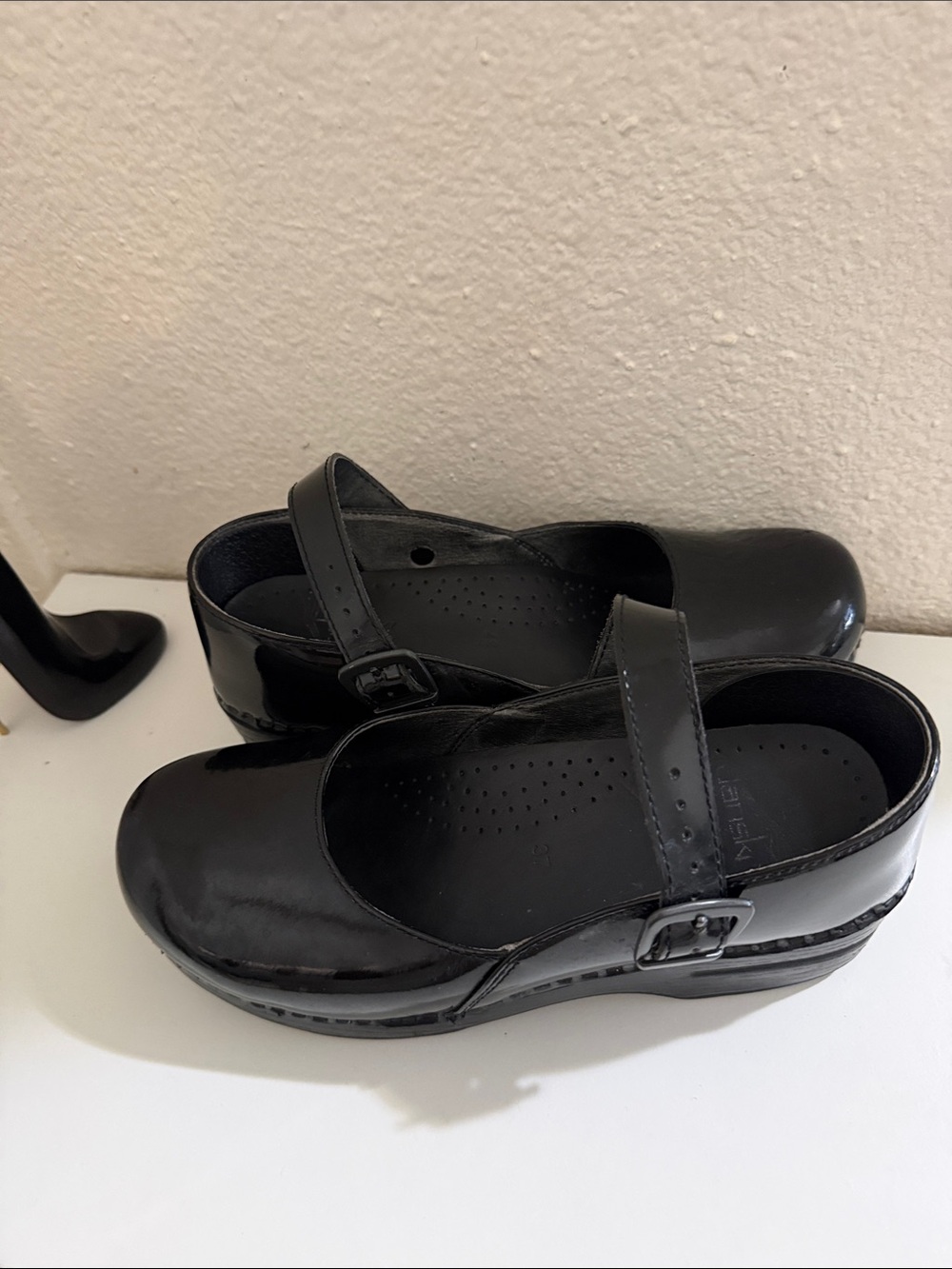Dansko Black Patent Mary Jane Platform Clogs - Picture 9 of 9